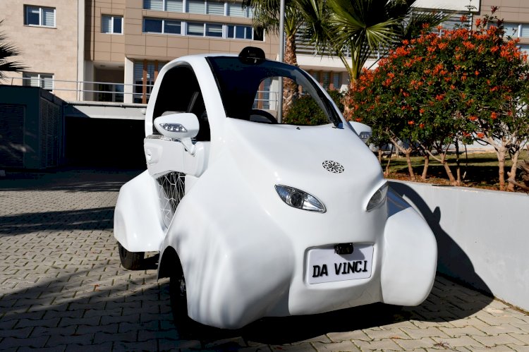 Tasarımı ve üretimi yerli olan elektrikli araç DA VİNCİ tanıtıldı