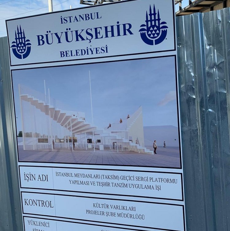 TAKSİM GEÇİCİ SERGİ PLATFORMU AÇILDI