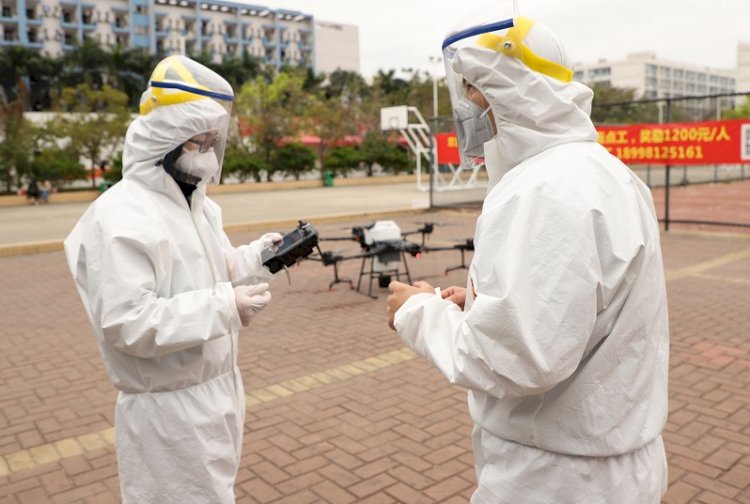 DJI Dronlar Koronavirüs’le Savaşıyor